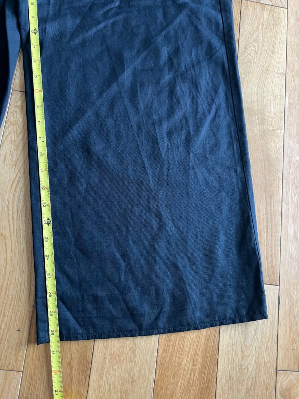 Madewell The Harlow Wide Leg Trouser Pants Drapey Twill High Rise Black Size 12 - Picture 8 of 13